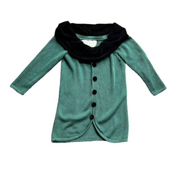 Vintage Lianne Barnes Button Up Cardigan Size 2 - Picture 1 of 6